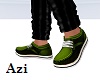 Lime Green Suede Shoes M