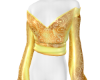 Kimono top golden swirl