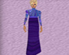 Purple-N-Blue Long Dress