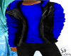 {SS} Blue Hoodie Jacket