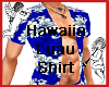 Hawaiian Luau Shirt Blue