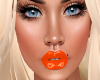 Bright Orange Lipstick