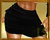 Slim Black Leather Skirt