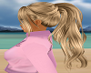 blond ponytail hair