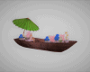 Rustic fairy boat