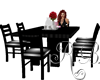 Black Dinning Table Set