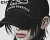 Cap + Black hair
