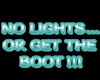 No Lights Sign Teal