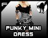 Punky Mini Dress B&W