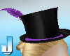 Burlesque Hat - Purple