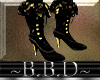 ~BBD~ Black n gold boots