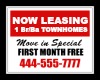 Leasing Sign