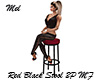 Red Black Stool 2P MF