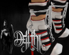 harley quinn boots red