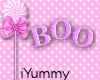 iY Pink BOO Sticker