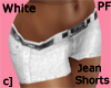 c] White Jean shorts Pf