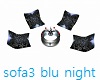 Sofa 3  Blue Night