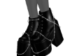 Black Latex Wire Shoes