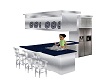 blue modern kitchen