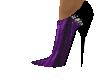 High heals purple shoes