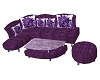 Elegant Purple Sofa Set