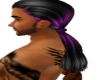 black&purple ponytail