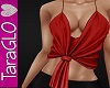Red Center Knot Babydoll