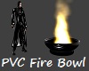 Black PVC Fire Bowl