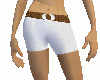 Curvy White Shorts