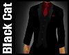 Suit Red Shirt and Tie