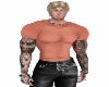 T-SHIRT ORANGE MUSCLED