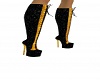 Black and Gold Boots