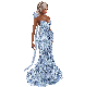 Blue Gems Bow Gown