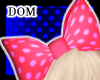 DOM~ Pink Dotted Bow