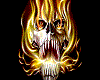(HPM) Flamed Skull