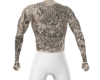 0J chest and back tattoo