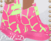 <P>Neon Giraffe Sneakers