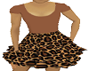 girls leopard skirt n to
