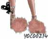 ［Y］fur-sandals/pink