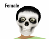 Female Ghostly Skull