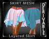 Double Layer Skirt Mesh