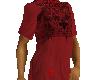 red baggy tee