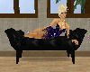Black velvet Bench