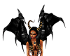black demonic wings