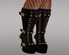 Gold Purple Armor Boots