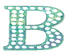 teal mix letter B