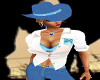 Cowgirl Blue Hat