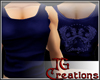 {TG} Gangsta Top - Blue