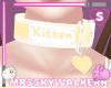 Kitten Heart Collar Ylw