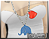 |GLAM| Elephant Necklace